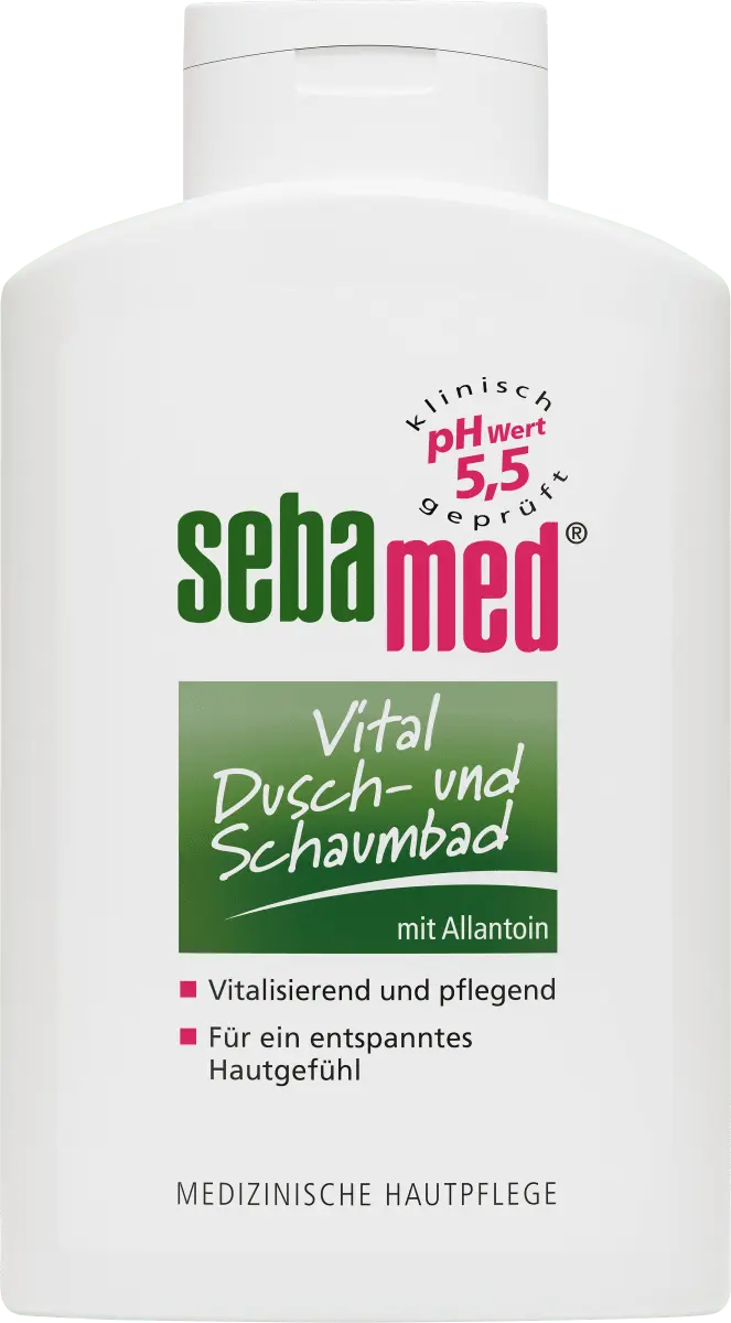 Гель для душа Витал душ + пена для ванны 400 мл sebamed
Гель для душа Витал душ + пена для ванны 400 мл sebamed