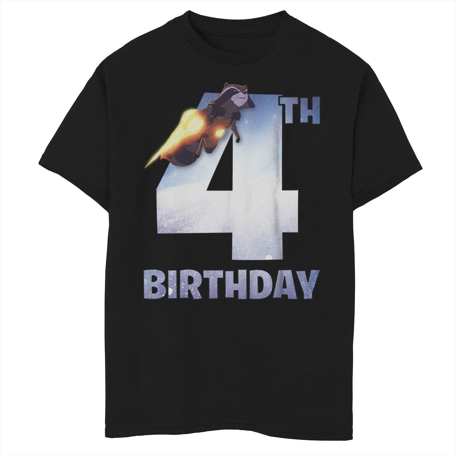 Футболка с рисунком «Стражи Галактики Ракета» на 4-й день рождения для мальчиков 8–20 лет Marvel, черный
Футболка с рисунком «Стражи Галактики Ракета» на 4-й день рождения для мальчиков 8–20 лет Marvel, черный