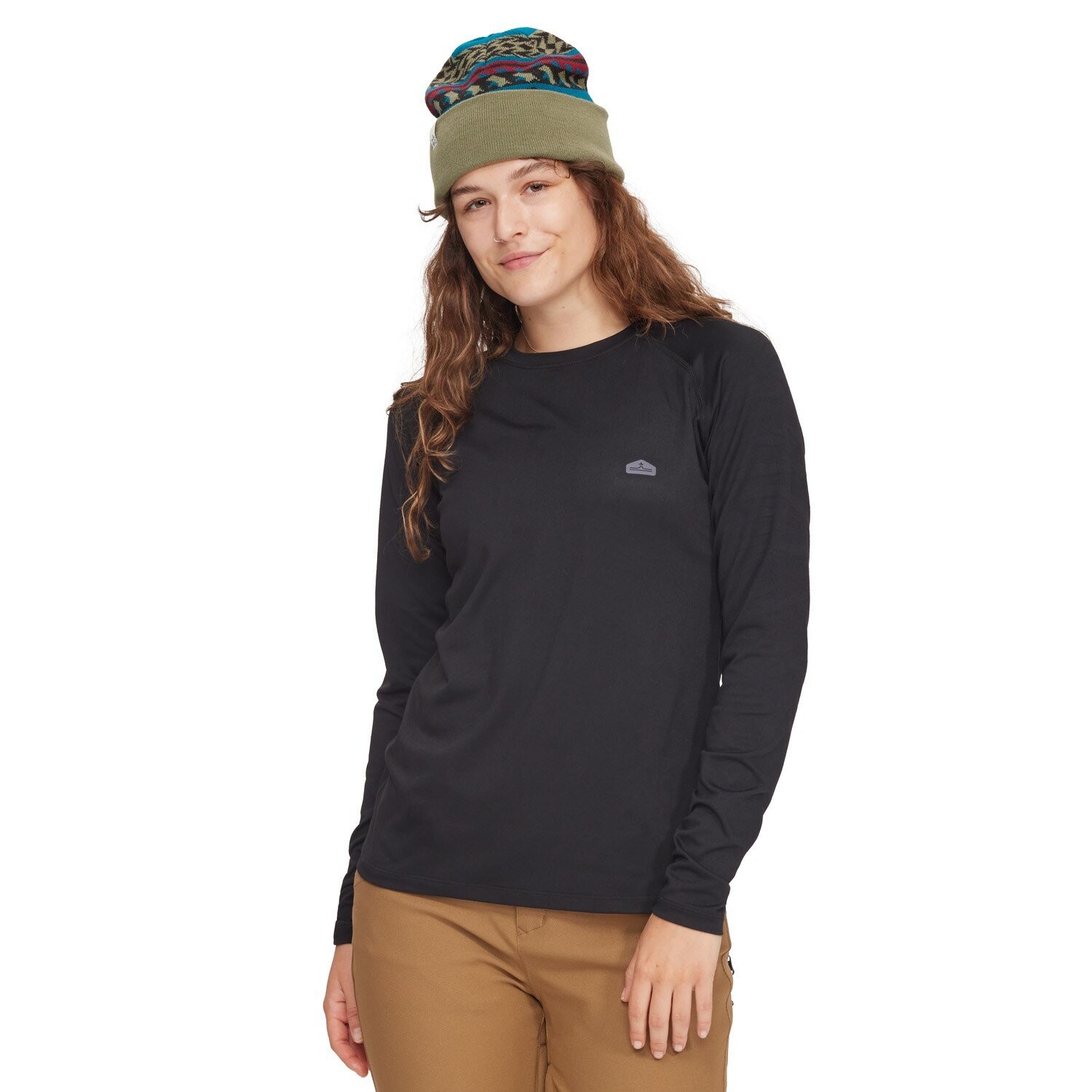 Базовый слой evo Midweight Crew Top, черный 
Базовый слой evo Midweight Crew Top, черный