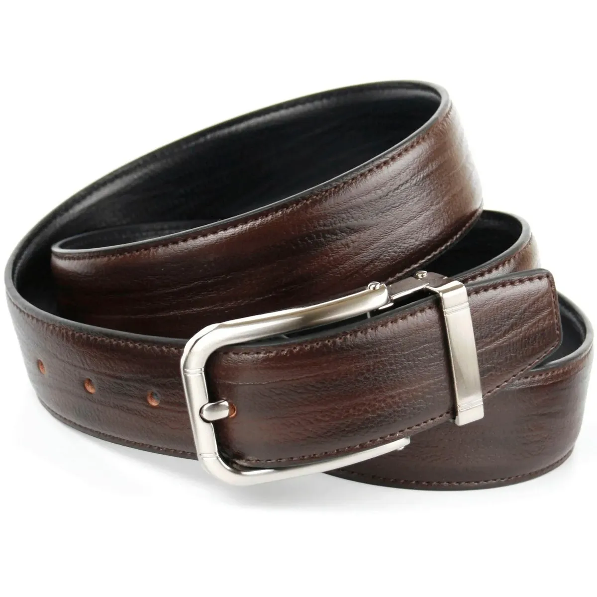 Двусторонний кожаный ремень Anthoni Crown темно-коричневого/черного цвета, черный
Двусторонний кожаный ремень Anthoni Crown темно-коричневого/черного цвета, черный