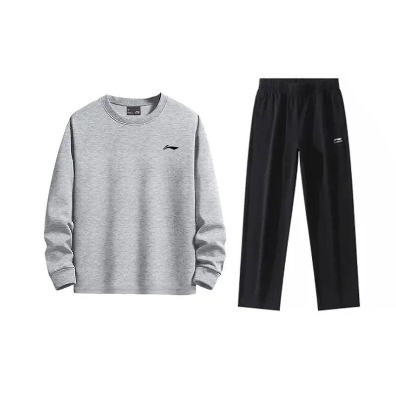 LiNing Casual Sportswear Unisex Li-Ning, heather серый long-sleeved sweatshirt+черный straight fit sweatpants
LiNing Casual Sportswear Unisex Li-Ning, heather серый long-sleeved sweatshirt+черный straight fit sweatpants