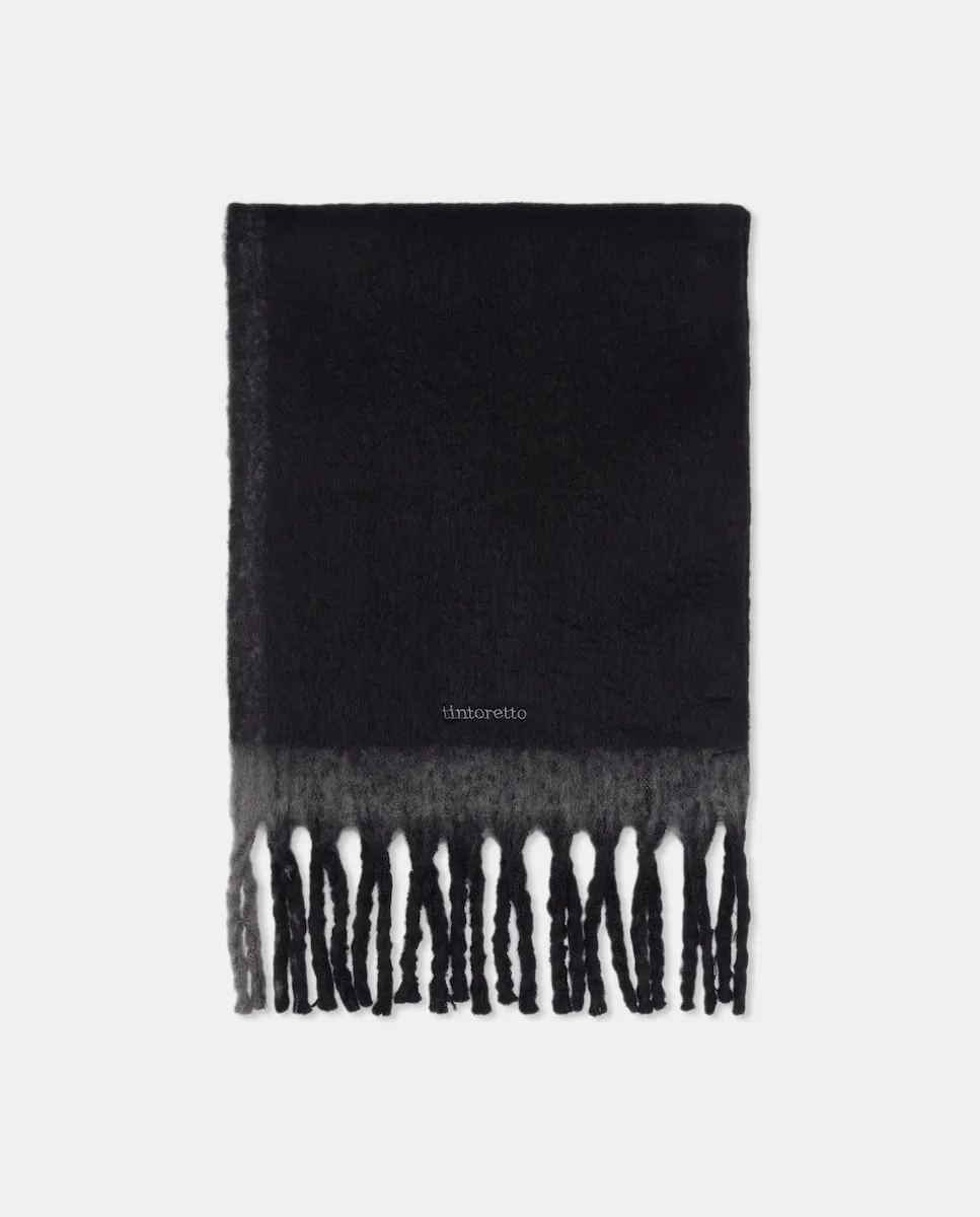 Шарф с контрастными бахромой Tintoretto, черный
Шарф с контрастными бахромой Tintoretto, черный