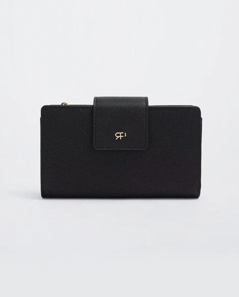 Большой однотонный женский кошелек на пуговицах Parfois, черный
Большой однотонный женский кошелек на пуговицах Parfois, черный