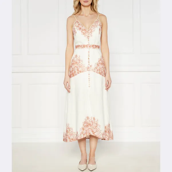 Льняное платье с поясом Twin-Set, экрю
Льняное платье с поясом Twin-Set, экрю