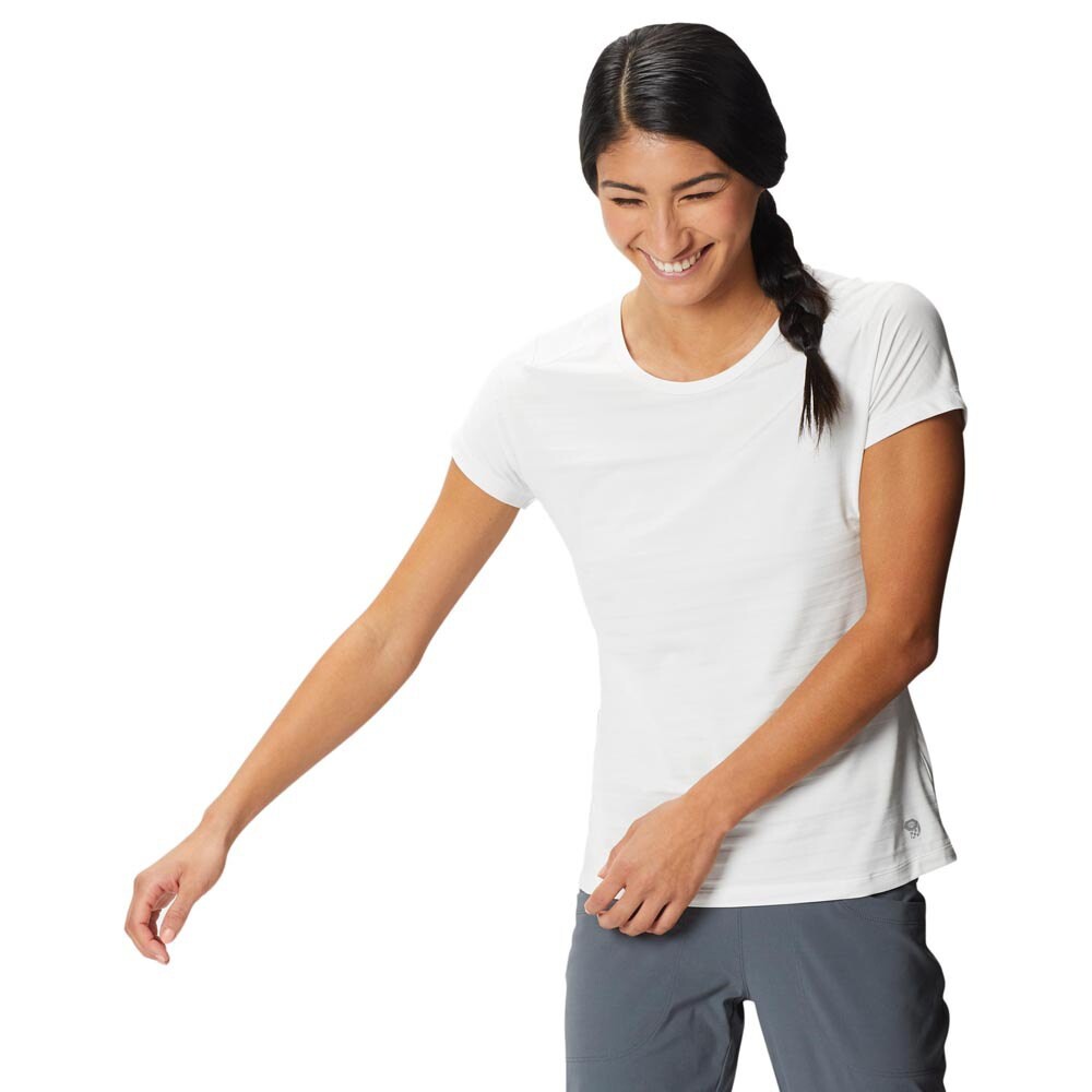 Футболка с коротким рукавом Mountain Hardwear Mighty Stripe, белый 
Футболка с коротким рукавом Mountain Hardwear Mighty Stripe, белый