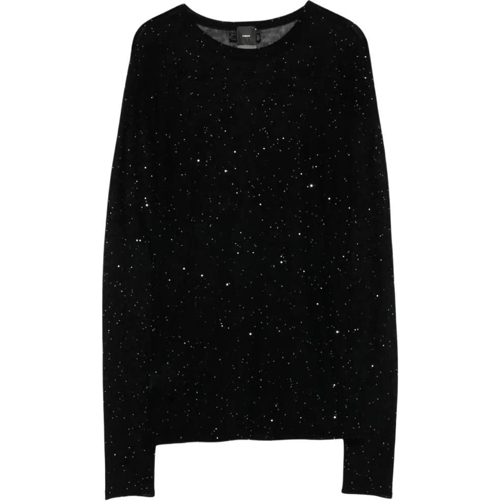 Топ с длинным рукавом с блестками PINKO, черный
Топ с длинным рукавом с блестками PINKO, черный