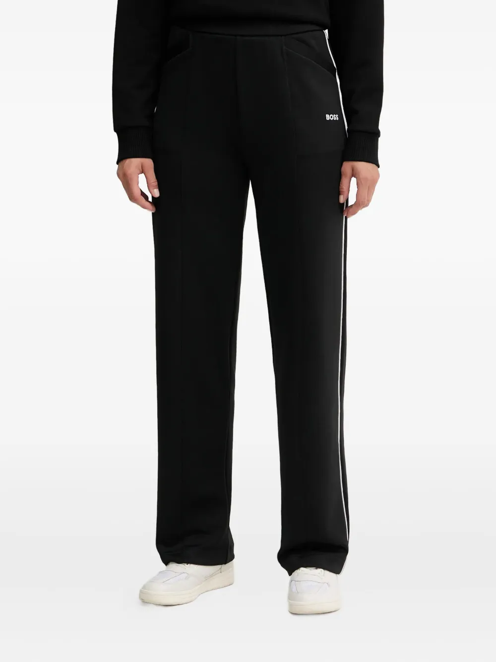 Брюки с лампасами BOSS, черный
Брюки с лампасами BOSS, черный
