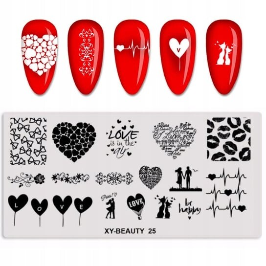 Пластина для штампа для ногтей СЕРДЦЕ НА ДЕНЬ СВЯТОГО ВАЛЕНТИНА, Frezarkowo
Пластина для штампа для ногтей СЕРДЦЕ НА ДЕНЬ СВЯТОГО ВАЛЕНТИНА, Frezarkowo