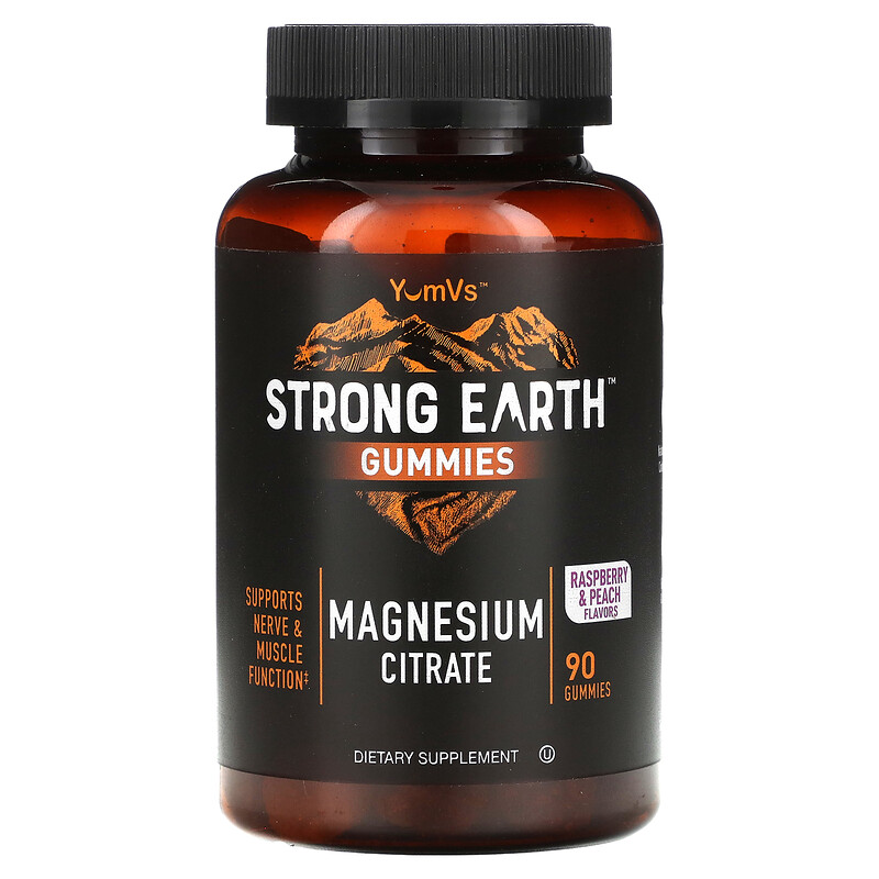 YumVs, Жевательные мармеладки Strong Earth, цитрат магния, малина и персик, 90 жевательных таблеток
YumVs, Жевательные мармеладки Strong Earth, цитрат магния, малина и персик, 90 жевательных таблеток
