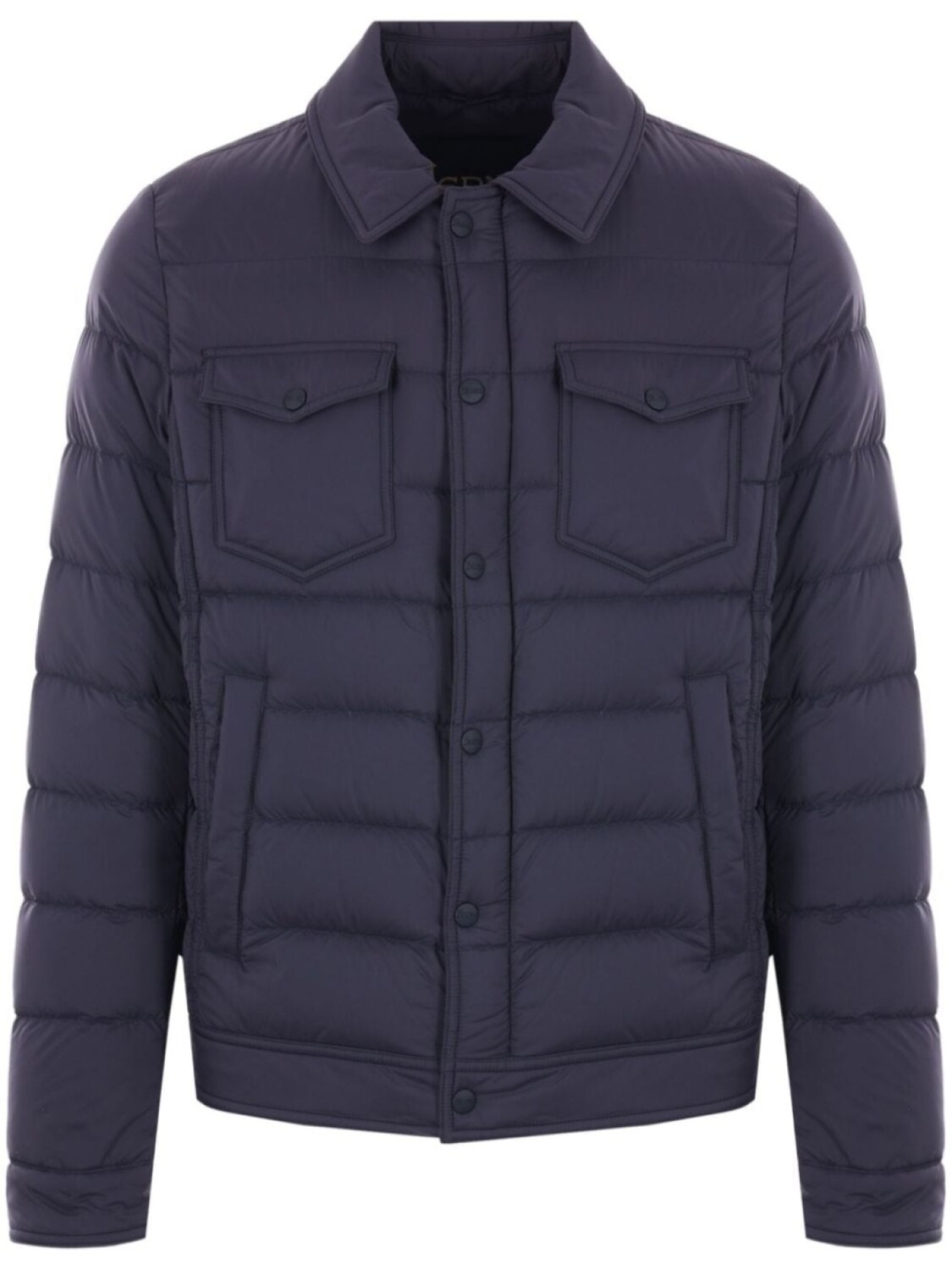 Herno пуховик с классическим воротником, синий
Herno пуховик с классическим воротником, синий