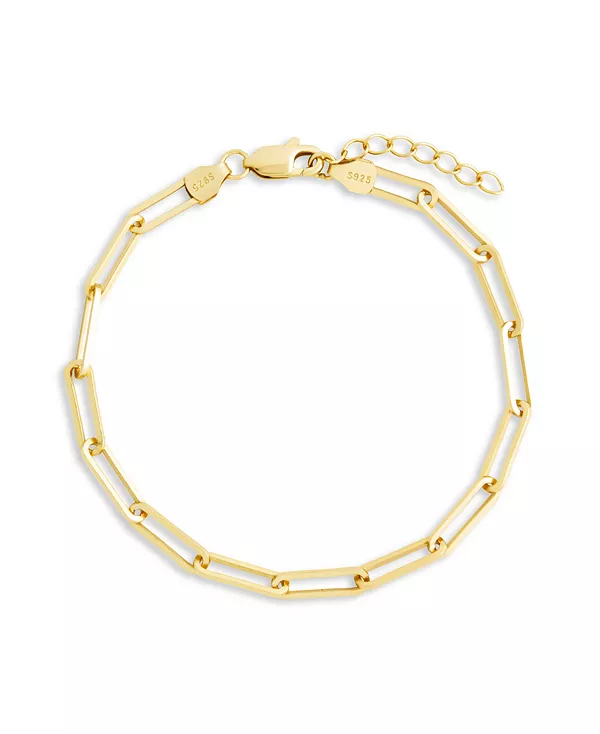 Браслет-Цепочка из стерлингового серебра с толстыми звеньями в виде скрепок Sterling Forever, gold
Браслет-Цепочка из стерлингового серебра с толстыми звеньями в виде скрепок Sterling Forever, gold