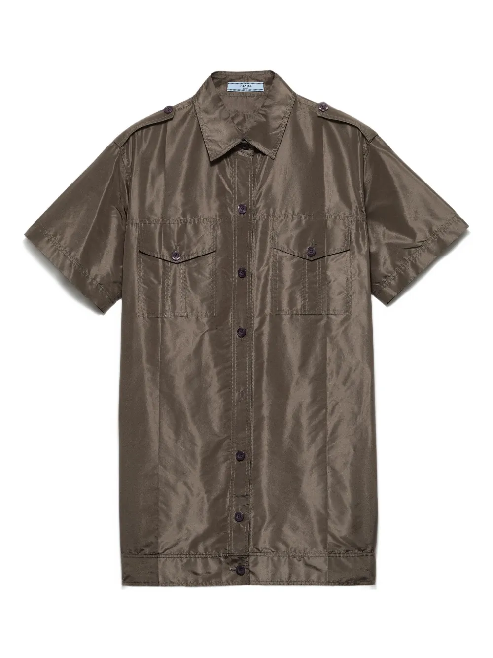 Топ с короткими рукавами и карманами Prada, зеленый
Топ с короткими рукавами и карманами Prada, зеленый