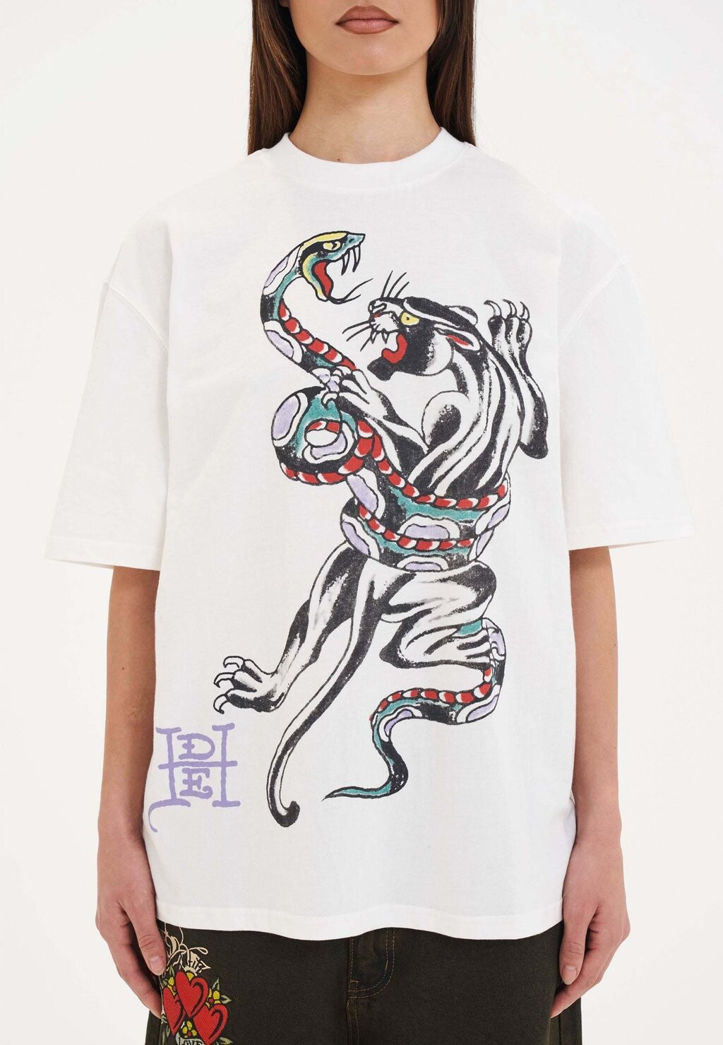 Футболка с принтом SNAKE & PANTHER BATTLE Ed Hardy, белый
Футболка с принтом SNAKE & PANTHER BATTLE Ed Hardy, белый