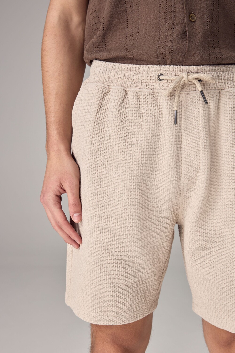 Шорты с зигзагом из фактурного трикотажа Next, серый
Шорты с зигзагом из фактурного трикотажа Next, серый