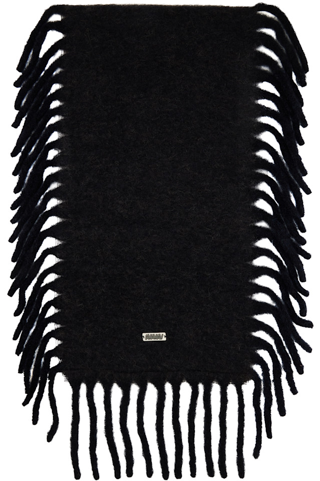 Шарф с бахромой Avavav, черный
Шарф с бахромой Avavav, черный