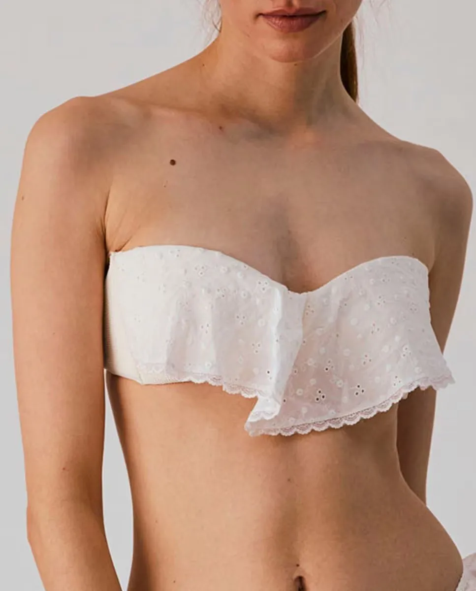 Лиф бикини-бандо с вышитыми рюшами Bohodot, цвет Crudo
Лиф бикини-бандо с вышитыми рюшами Bohodot, цвет Crudo