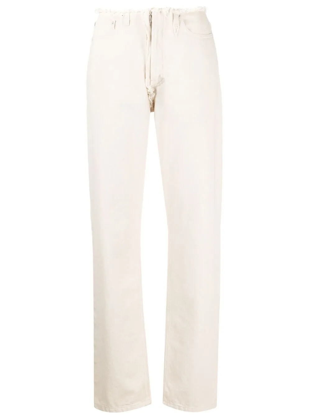 Прямые джинсы с бахромой MAISON MARGIELA, нейтральный
Прямые джинсы с бахромой MAISON MARGIELA, нейтральный