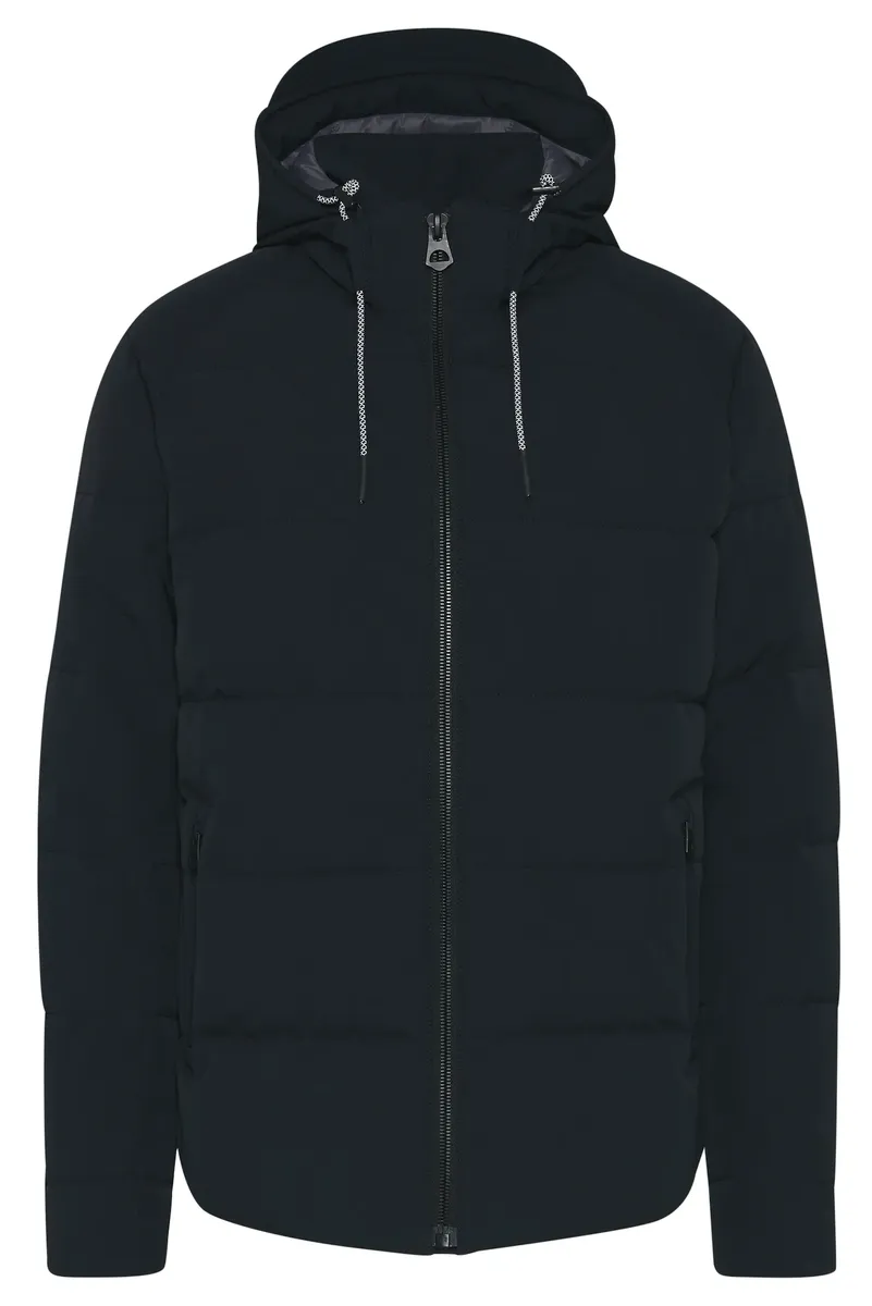 Длинная куртка bugatti с капюшоном из водоотталкивающей эластичной ткани, цвет морской волны, Синий, Длинная куртка bugatti с капюшоном из водоотталкивающей эластичной ткани, цвет морской волны