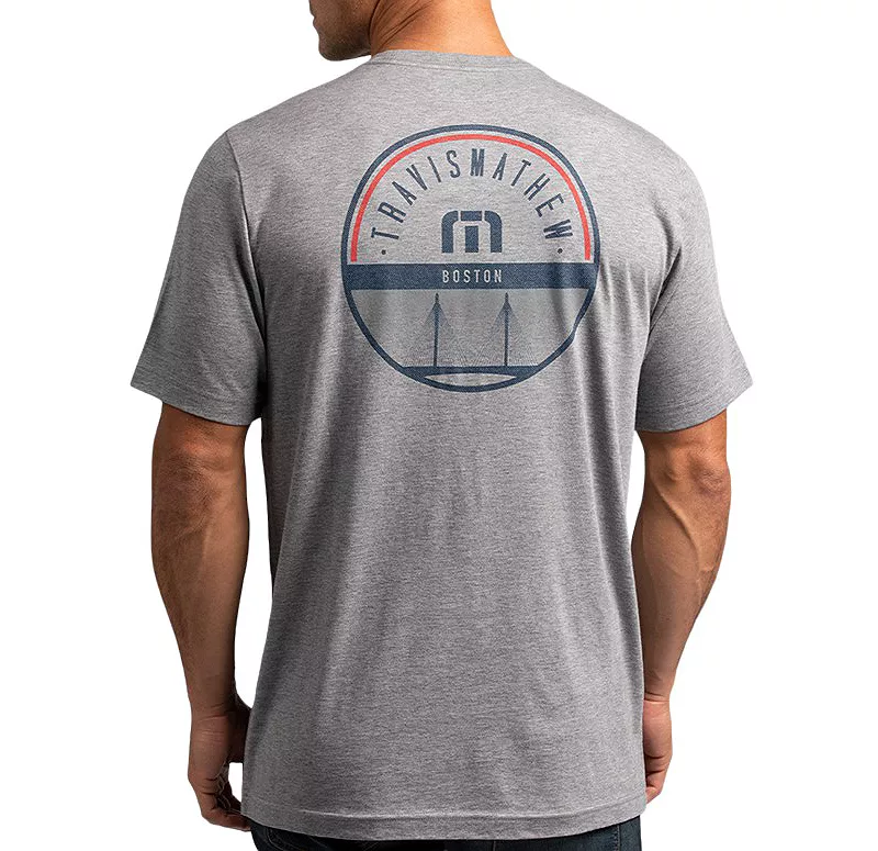 Мужская футболка для гольфа TravisMathew The Charles 2.0 MA State с графическим рисунком, цвет Heather Grey
Мужская футболка для гольфа TravisMathew The Charles 2.0 MA State с графическим рисунком, цвет Heather Grey