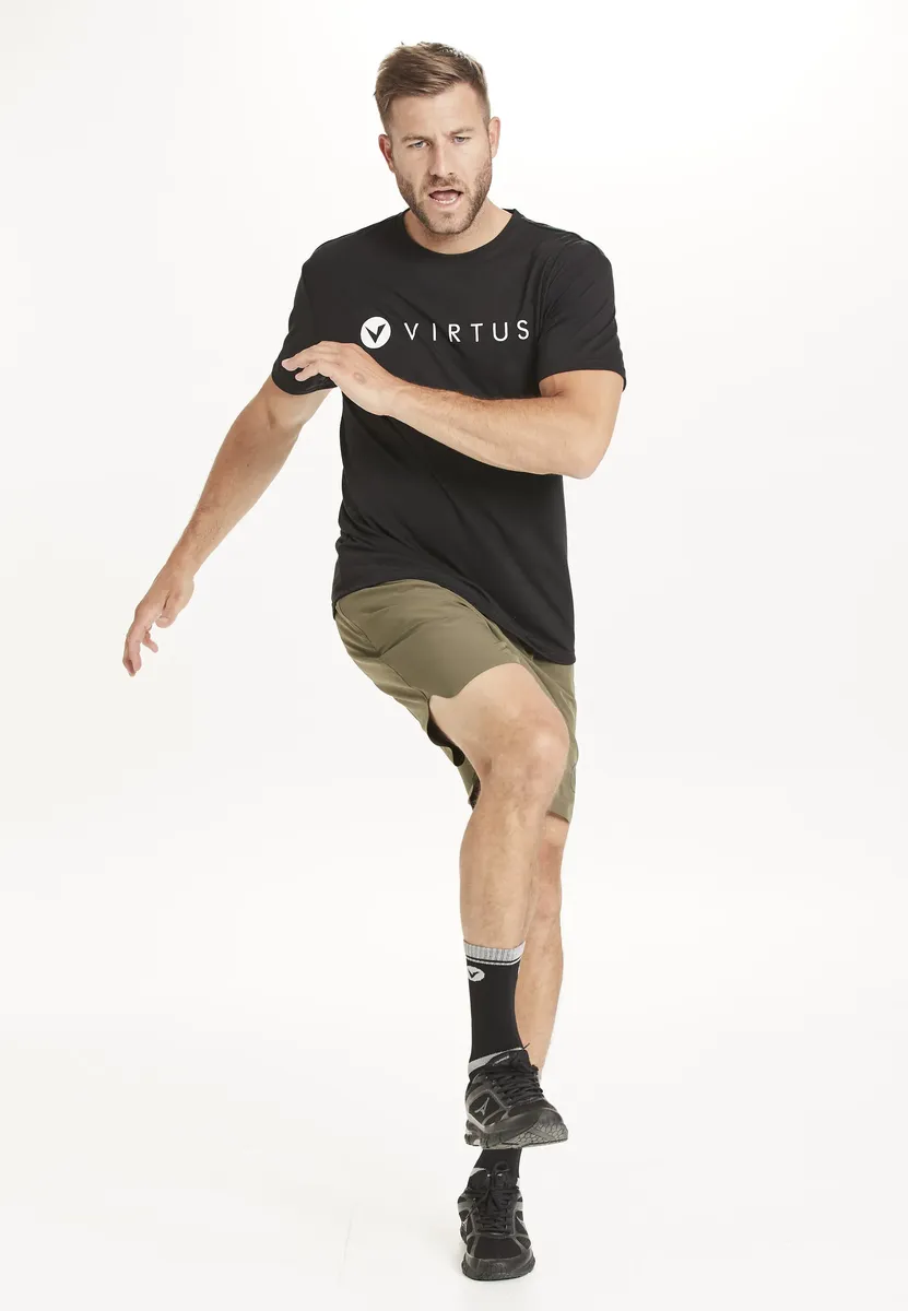 Функциональная рубашка Virtus "ЭДВАРДО" с быстросохнущей технологией QUICK DRY, черный