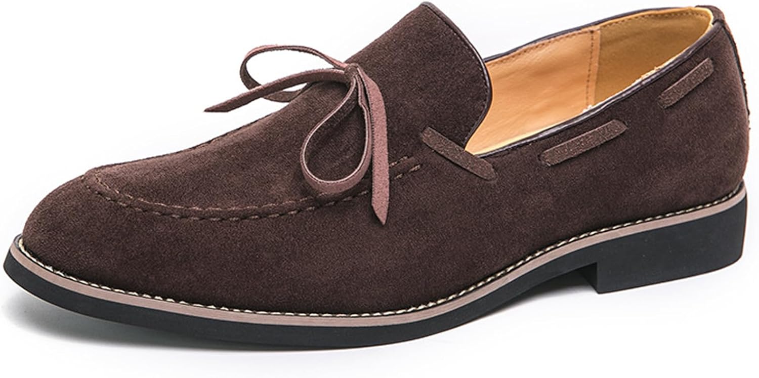 Мужские замшевые туфли-лоферы с низким квадратным каблуком, классические удобные с кисточками, на мягкой подошве, слипоны для повседневной носки, вождения, работы и вечеринок Wyuetra, коричневый
Мужские замшевые туфли-лоферы с низким квадратным каблуком, классические удобные с кисточками, на мягкой подошве, слипоны для повседневной носки, вождения, работы и вечеринок Wyuetra, коричневый