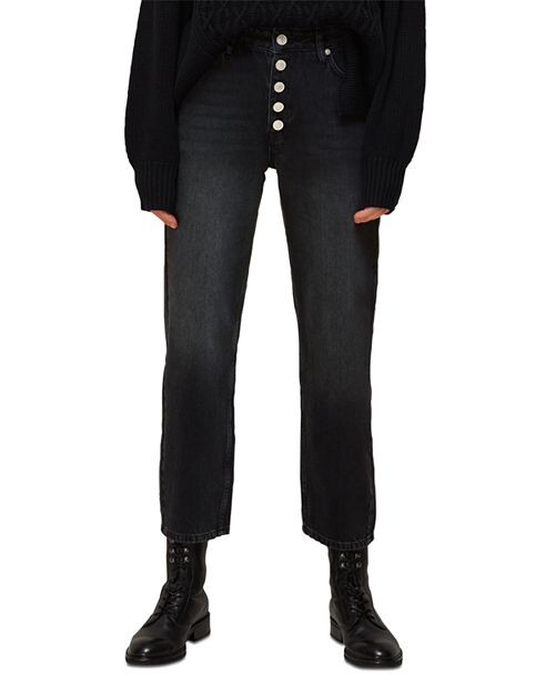 Черные укороченные прямые джинсы с высокой посадкой спереди Hollie Button Whistles, цвет Black
Черные укороченные прямые джинсы с высокой посадкой спереди Hollie Button Whistles, цвет Black