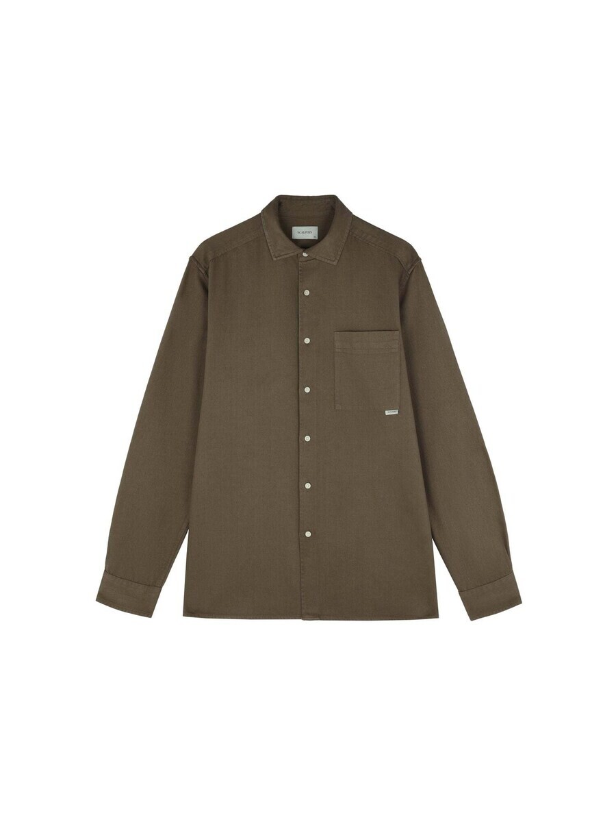 Повседневная рубашка Scalpers Regular fit Button Up Shirt, зеленый
Повседневная рубашка Scalpers Regular fit Button Up Shirt, зеленый