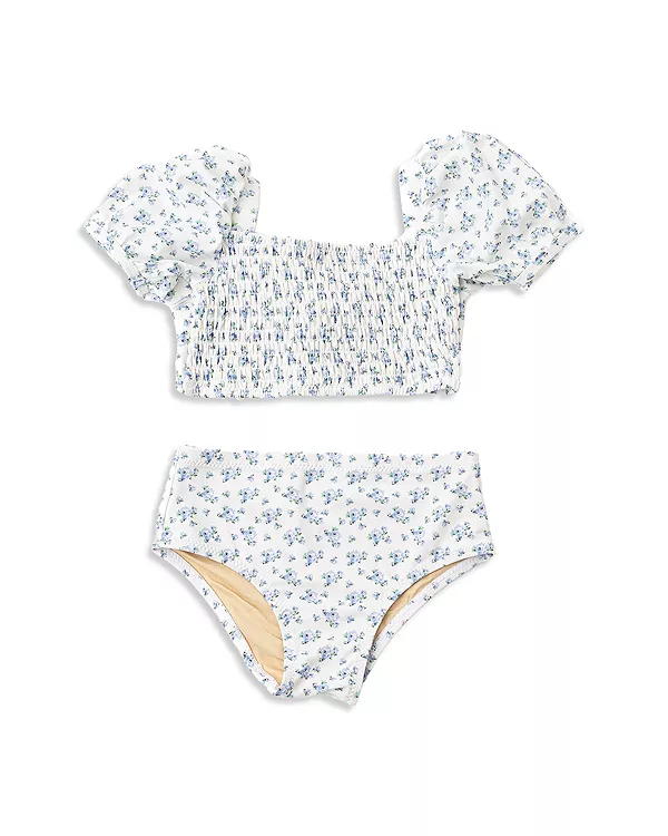 Детский купальник-комбинезон с цветочным принтом, сборками и пышными рукавами - для малышек и девочек постарше. Shade Critters, синий
Детский купальник-комбинезон с цветочным принтом, сборками и пышными рукавами - для малышек и девочек постарше. Shade Critters, синий