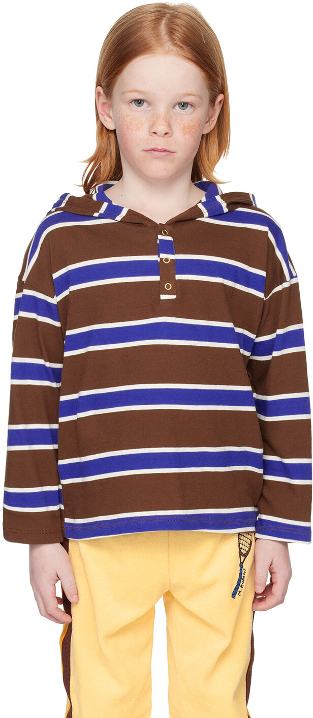 Детская толстовка с капюшоном в синюю полоску Mini Rodini
Детская толстовка с капюшоном в синюю полоску Mini Rodini