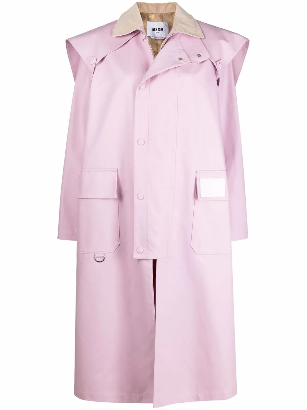 Тренч с логотипом MSGM, розовый
Тренч с логотипом MSGM, розовый