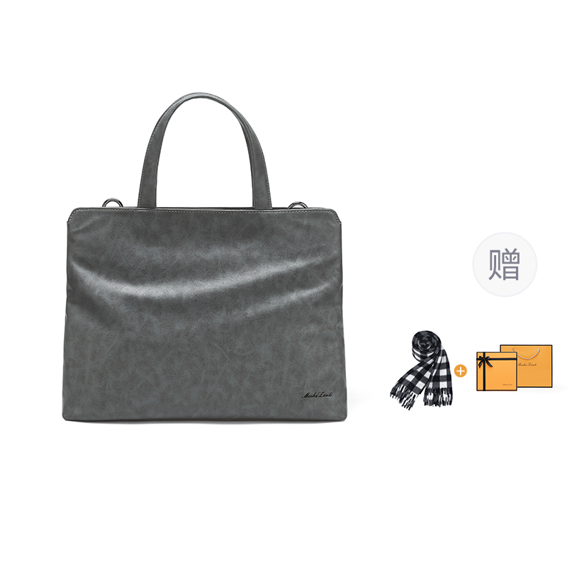 MashaLanti Портфель для ноутбука мужской черный большой, Smoke Gray 
MashaLanti Портфель для ноутбука мужской черный большой, Smoke Gray