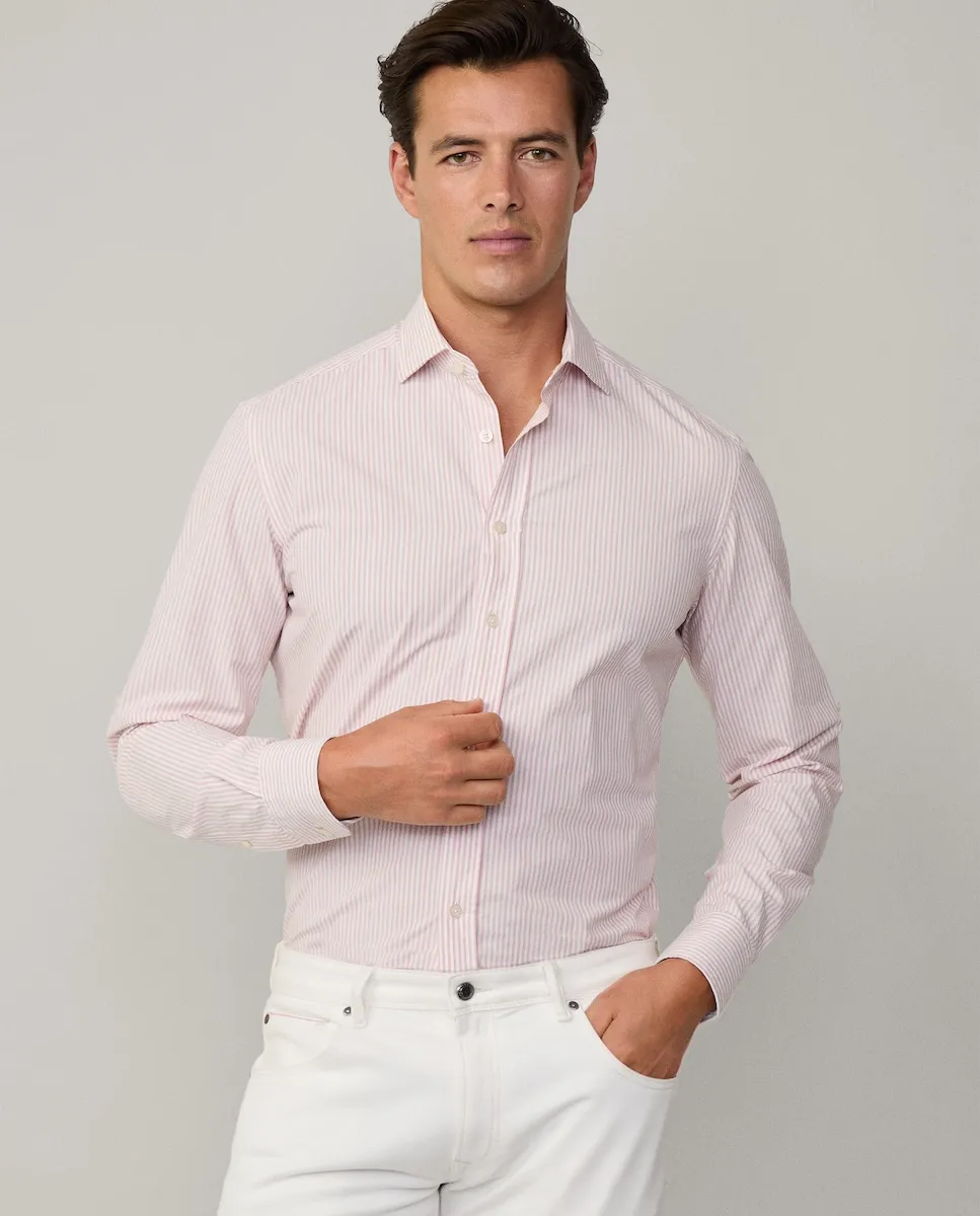 Мужская рубашка приталенного кроя в бенгальскую полоску Hackett, красный
Мужская рубашка приталенного кроя в бенгальскую полоску Hackett, красный