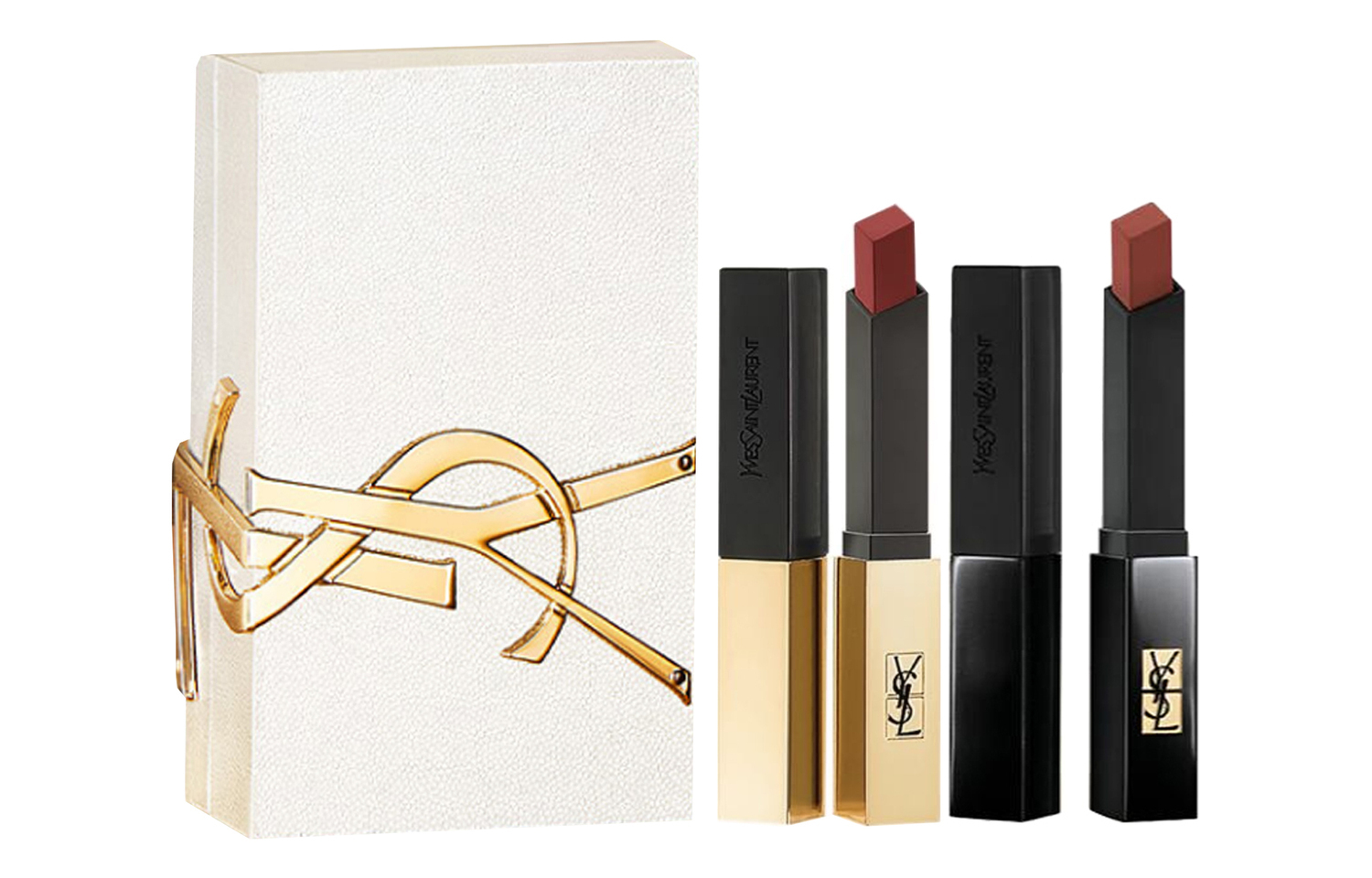 SAINT LAURENT Золотые и серебряные помады Ace Box матовые легко растушевываются осветляющие тон 2,2г+2г
SAINT LAURENT Золотые и серебряные помады Ace Box матовые легко растушевываются осветляющие тон 2,2г+2г