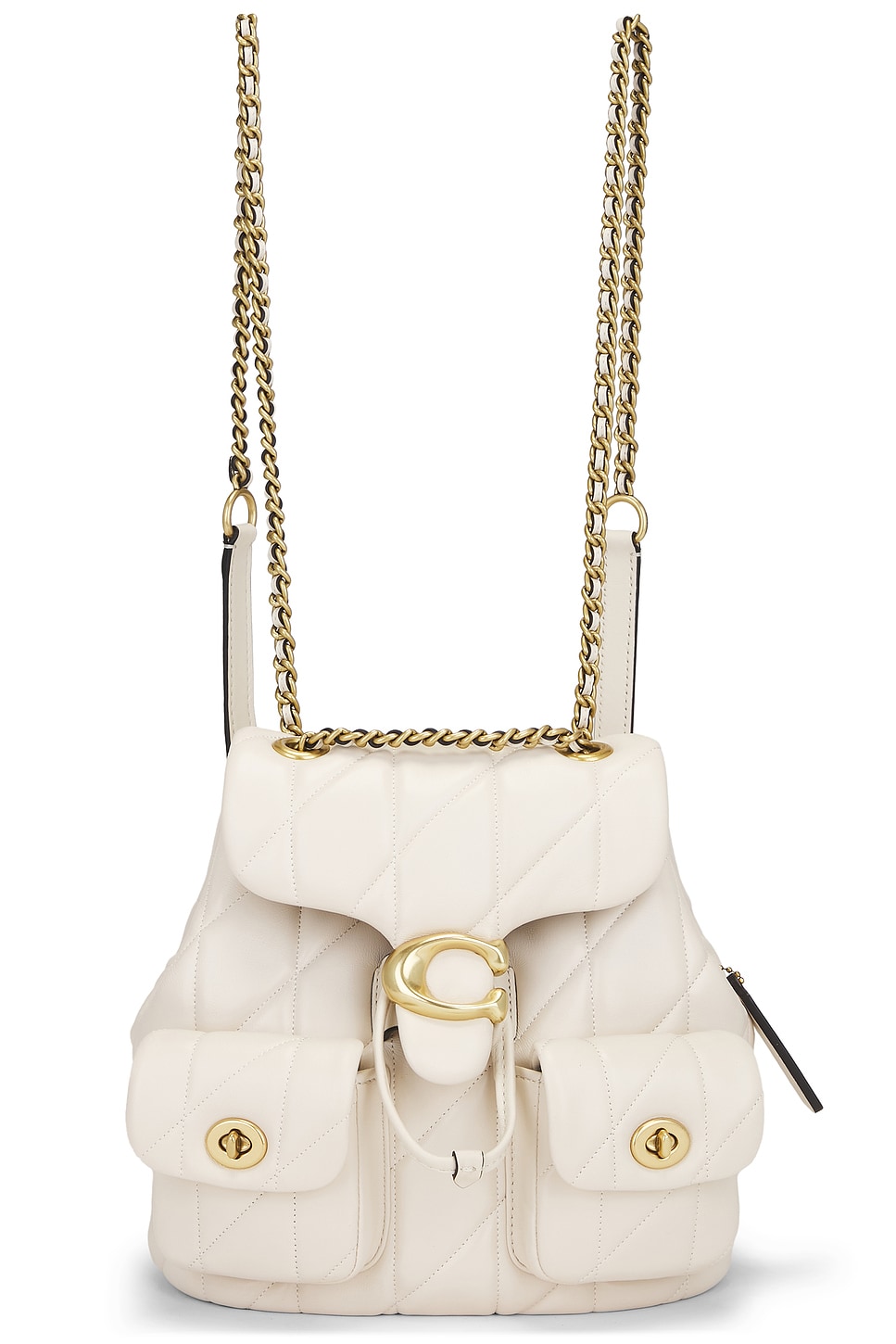 Стеганый кожаный рюкзак Coach Tabby, chalk
Стеганый кожаный рюкзак Coach Tabby, chalk