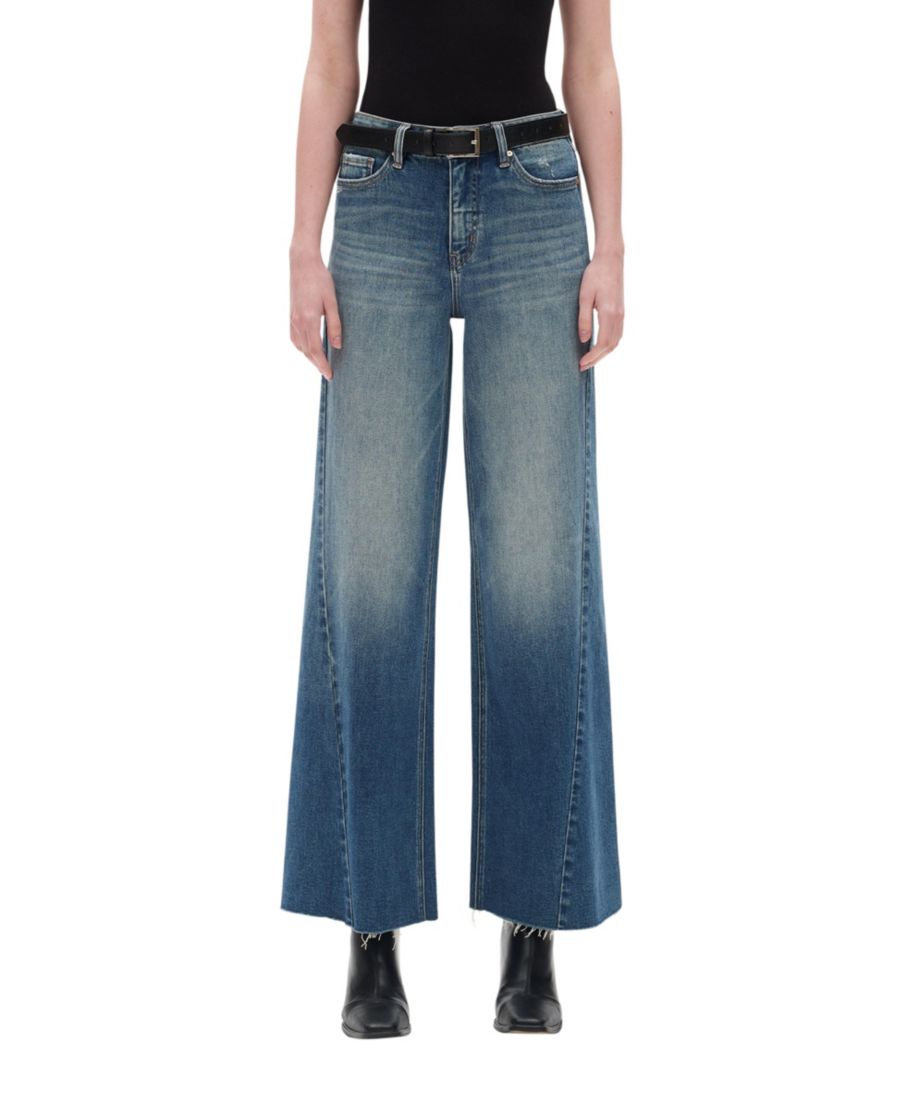 Женские джинсы с высокой посадкой, выцветшей расцветкой и широкими штанинами BAYEAS, Medium blue
Женские джинсы с высокой посадкой, выцветшей расцветкой и широкими штанинами BAYEAS, Medium blue