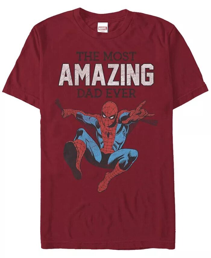 Футболка мужская Amazing Dad с коротким рукавом и круглым вырезом Fifth Sun, красный 
Футболка мужская Amazing Dad с коротким рукавом и круглым вырезом Fifth Sun, красный