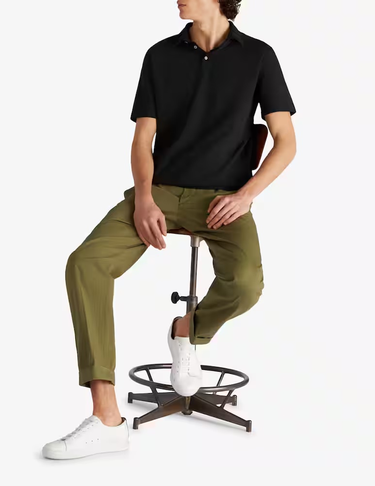 Рубашка-поло узкого кроя Zanone из органического хлопка IceCotton Slowear, черный
Рубашка-поло узкого кроя Zanone из органического хлопка IceCotton Slowear, черный