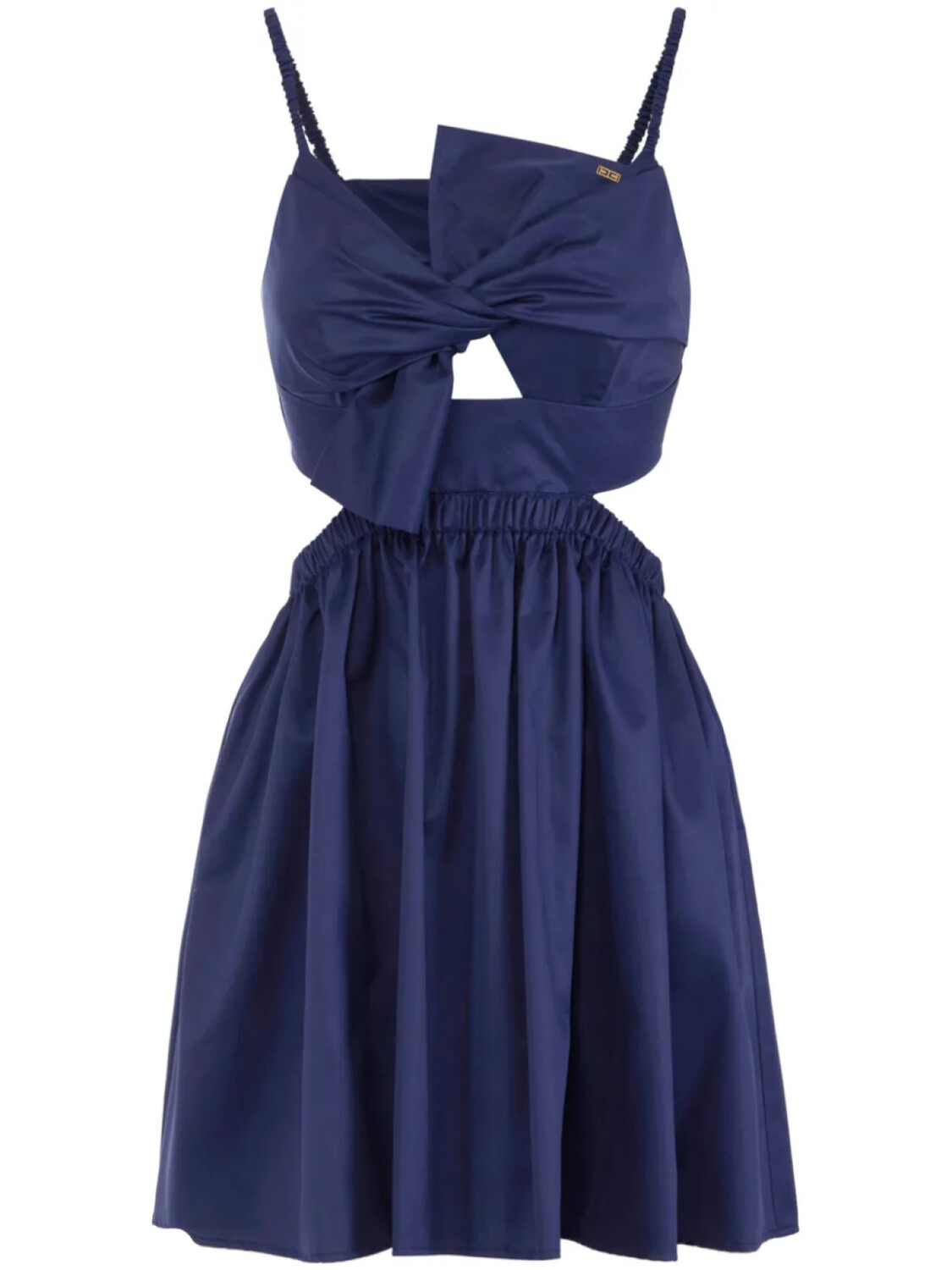 Платье из поплина Elisabetta Franchi с бантом, синий
Платье из поплина Elisabetta Franchi с бантом, синий