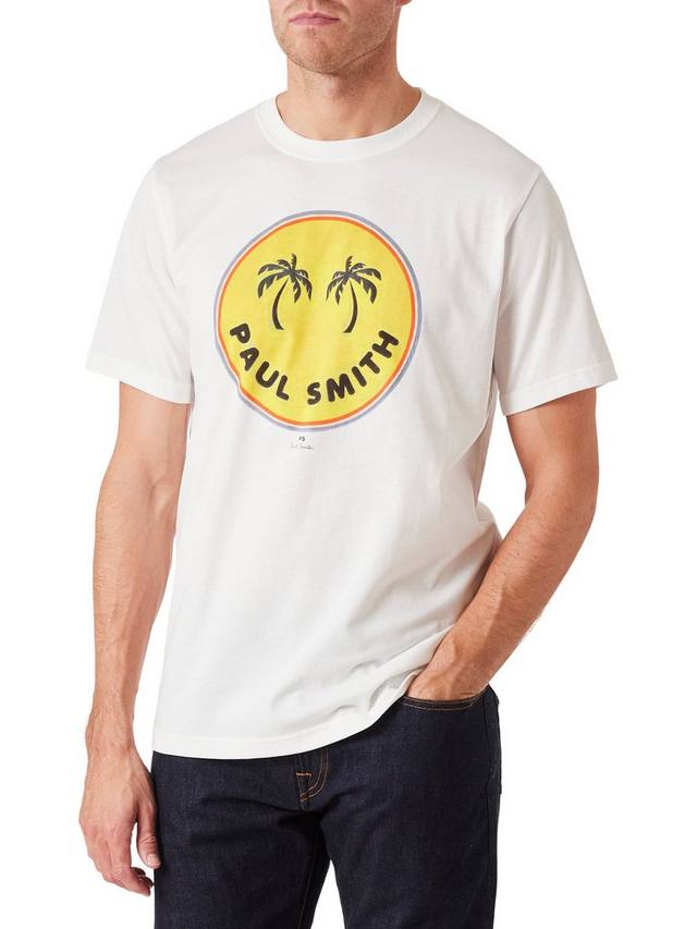 Ps футболка с изображением пальм из органического хлопка regular fit Paul Smith, белый
Ps футболка с изображением пальм из органического хлопка regular fit Paul Smith, белый