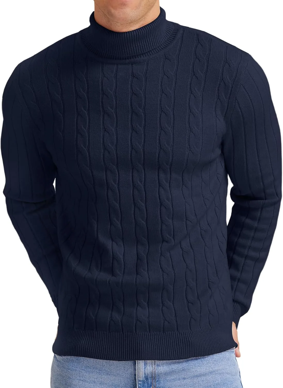 Мужской свитер-водолазка NITAGUT с рельефным узором
Мужской свитер-водолазка NITAGUT с рельефным узором