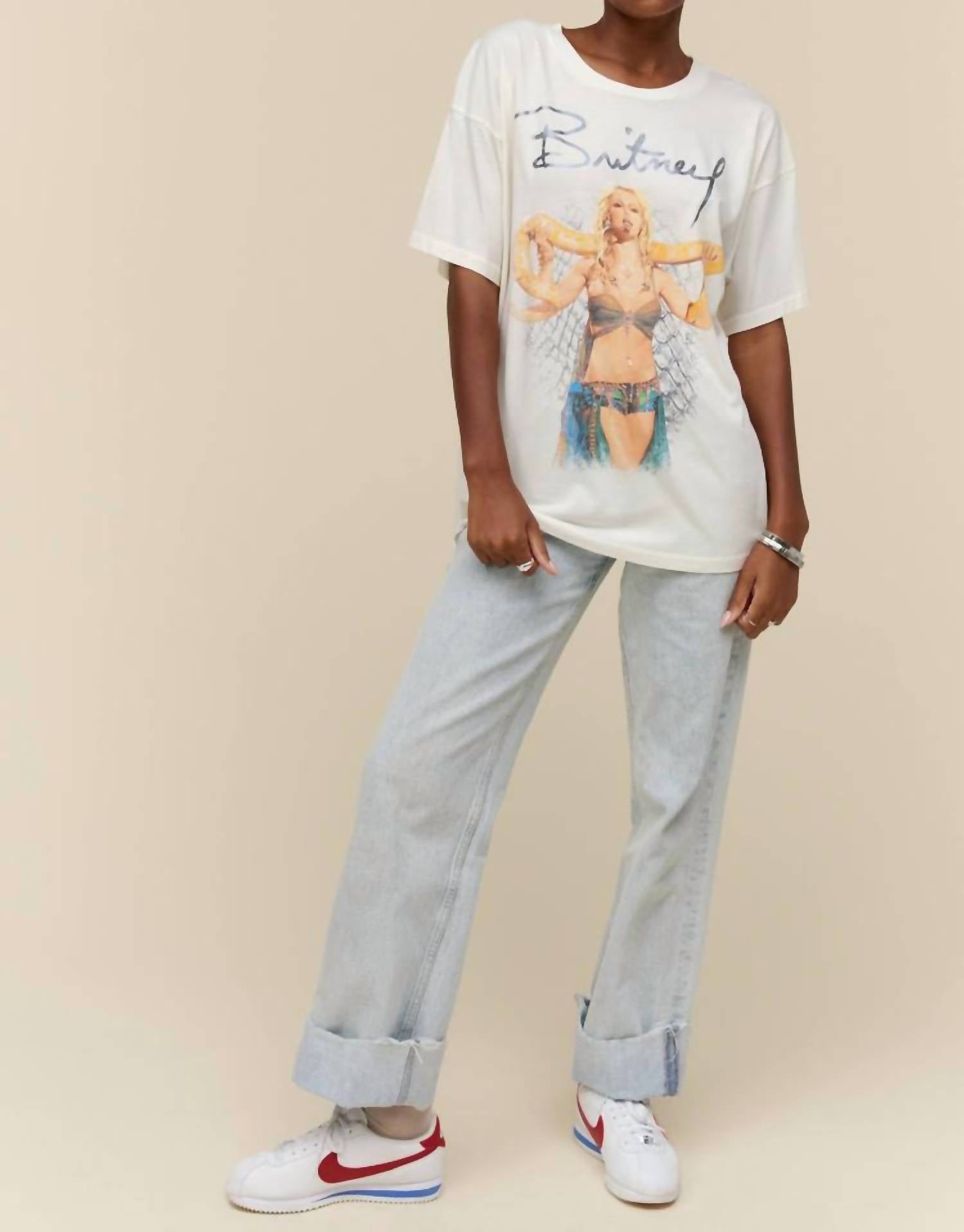 Футболка Britney Spears Slave 4 U Merch в винтажном белом цвете DAYDREAMER 
Футболка Britney Spears Slave 4 U Merch в винтажном белом цвете DAYDREAMER