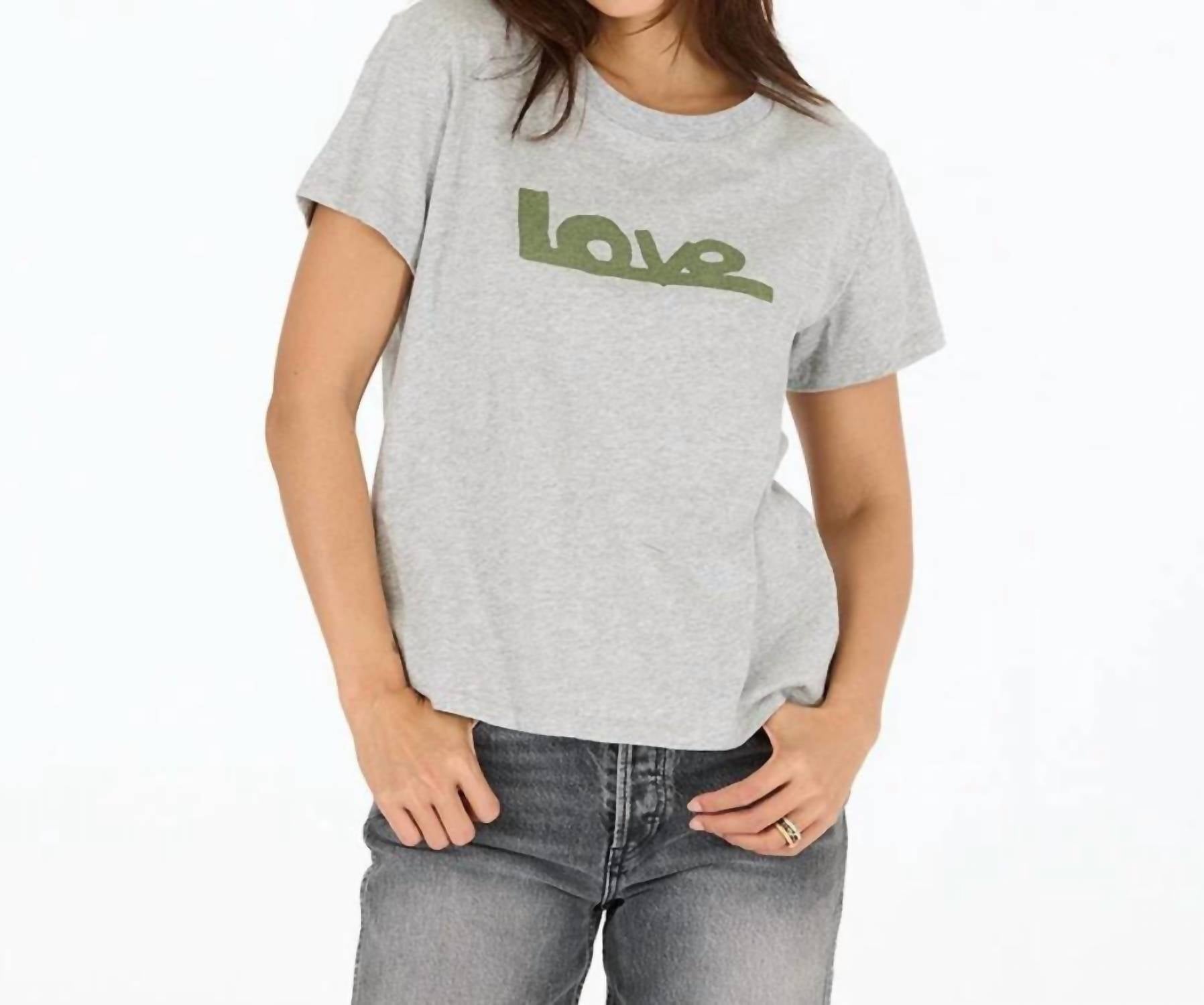 KERRI ROSENTHAL Футболка Suki Love Lines, цвет светло-серый меланж
KERRI ROSENTHAL Футболка Suki Love Lines, цвет светло-серый меланж