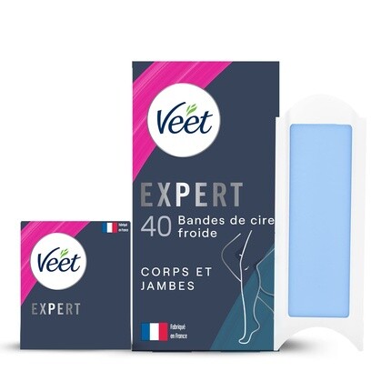 Восковые полоски Veet Expert для тела и ног для чувствительной кожи
