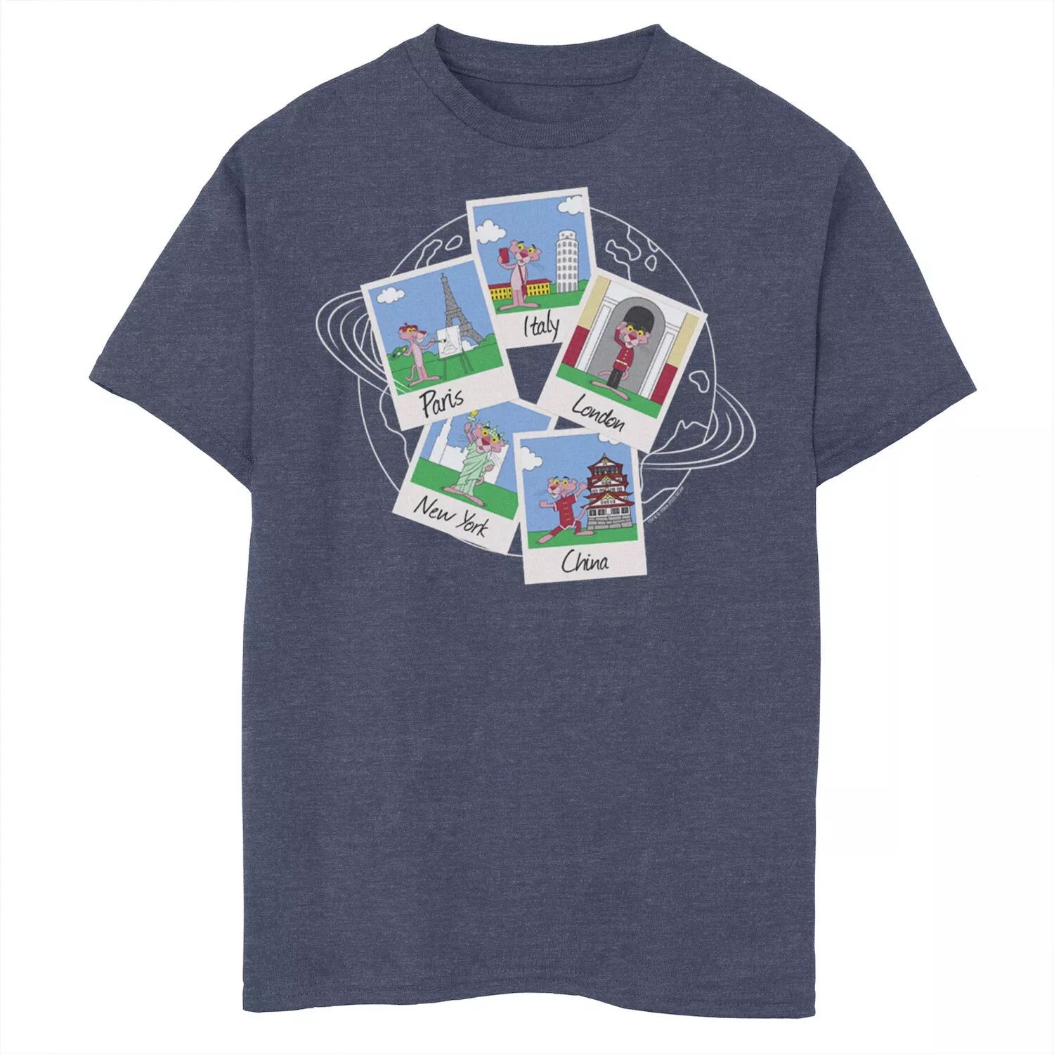 Футболка с картинками «Розовая пантера вокруг света» для мальчиков 8–20 лет Licensed Character
Футболка с картинками «Розовая пантера вокруг света» для мальчиков 8–20 лет Licensed Character