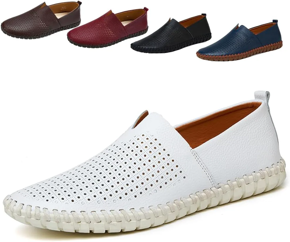 Мужские кожаные мокасины для вождения, повседневные слипоны Noblespirit, белый
Мужские кожаные мокасины для вождения, повседневные слипоны Noblespirit, белый