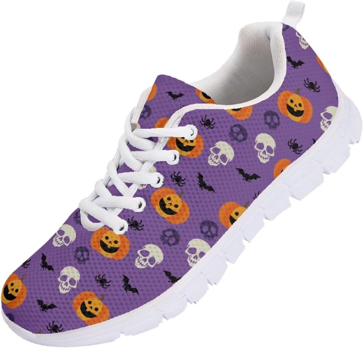 Кроссовки Forchrinse на Хэллоуин для женщин и мужчин, дышащие, с шнуровкой, для прогулок, повседневные сетчатые, противоскользящие теннисные туфли, Halloween Skull Pumpkin Print
Кроссовки Forchrinse на Хэллоуин для женщин и мужчин, дышащие, с шнуровкой, для прогулок, повседневные сетчатые, противоскользящие теннисные туфли, Halloween Skull Pumpkin Print