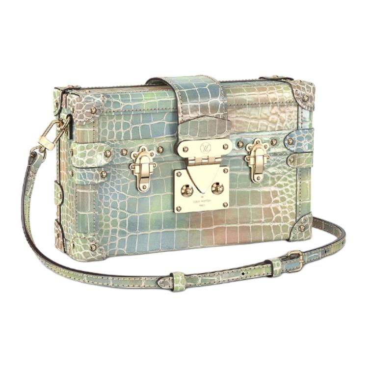 LOUIS VUITTON Маленький жесткий чемоданчик из яркой кожи аллигатора, женская сумка через плечо, кроссбоди пастельный коралловый
LOUIS VUITTON Маленький жесткий чемоданчик из яркой кожи аллигатора, женская сумка через плечо, кроссбоди пастельный коралловый