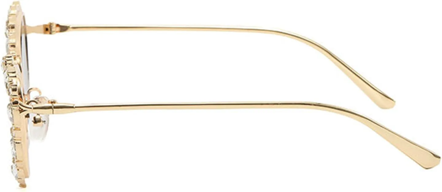 Солнцезащитные очки Willochra «Кошачий глаз» с блестящими кристаллами, защитой от УФ-излучения, стразами и градиентным эффектом для вечеринки, Gold Plian
Солнцезащитные очки Willochra «Кошачий глаз» с блестящими кристаллами, защитой от УФ-излучения, стразами и градиентным эффектом для вечеринки, Gold Plian