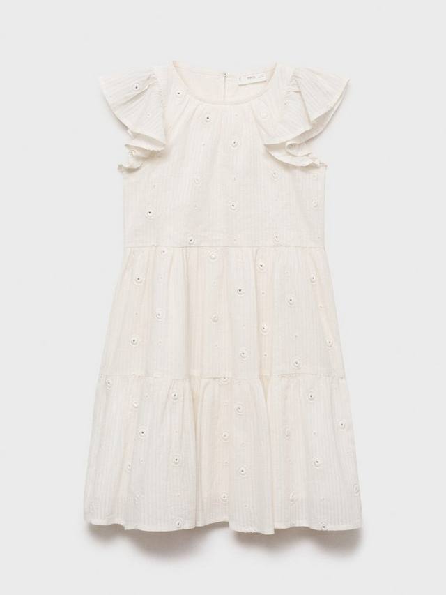 Детское платье Luna из хлопка с вышивкой и ярусами Mango, Natural White
Детское платье Luna из хлопка с вышивкой и ярусами Mango, Natural White