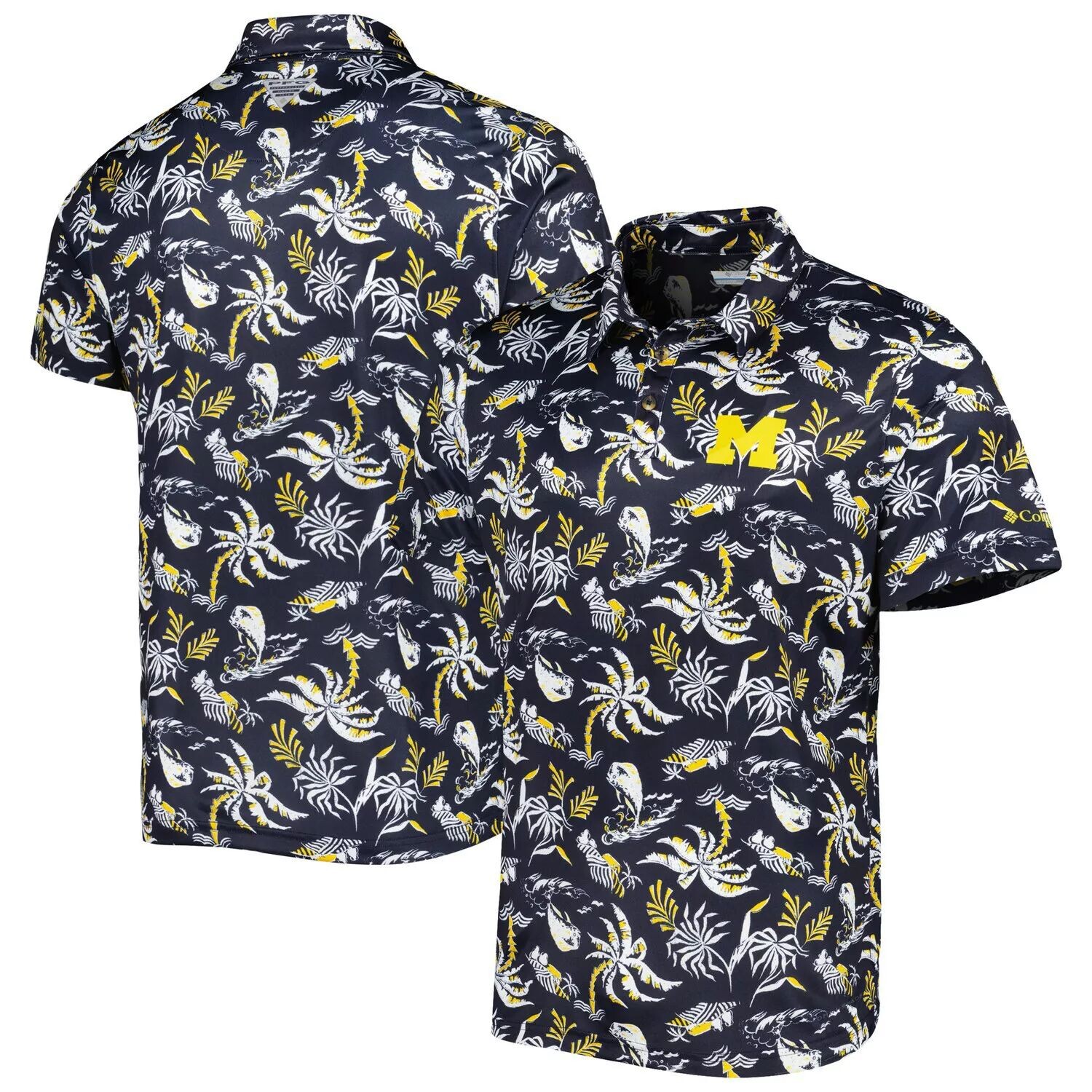 Мужская футболка-поло Columbia Navy Michigan Wolverines Super Terminal Tackle Omni-Shade
Мужская футболка-поло Columbia Navy Michigan Wolverines Super Terminal Tackle Omni-Shade